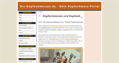 Desktop Screenshot of die-kopfschmerzen.de
